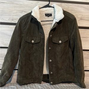 Green corduroy jacket